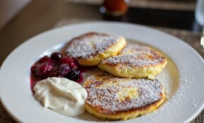 brown and white pastry on white ceramic plate