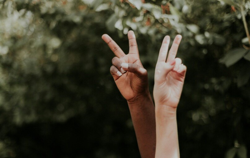 persons hand with white snow