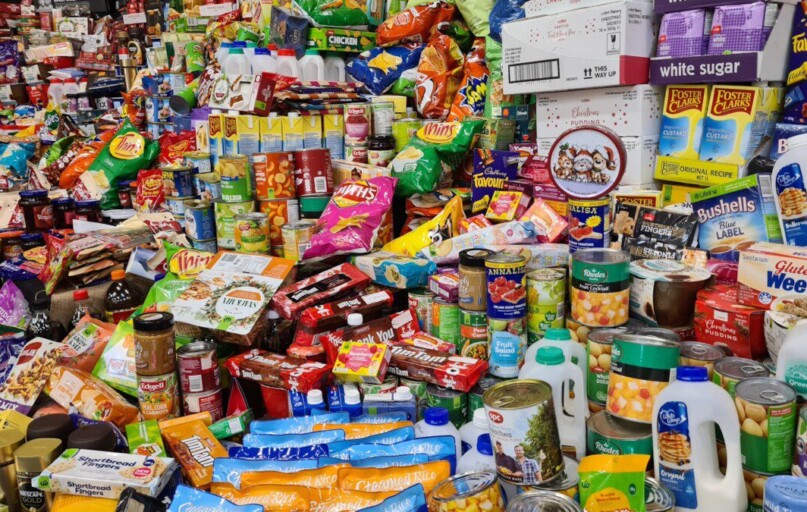 assorted plastic packs on display