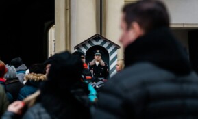 man wearing bubble hoodie jacket