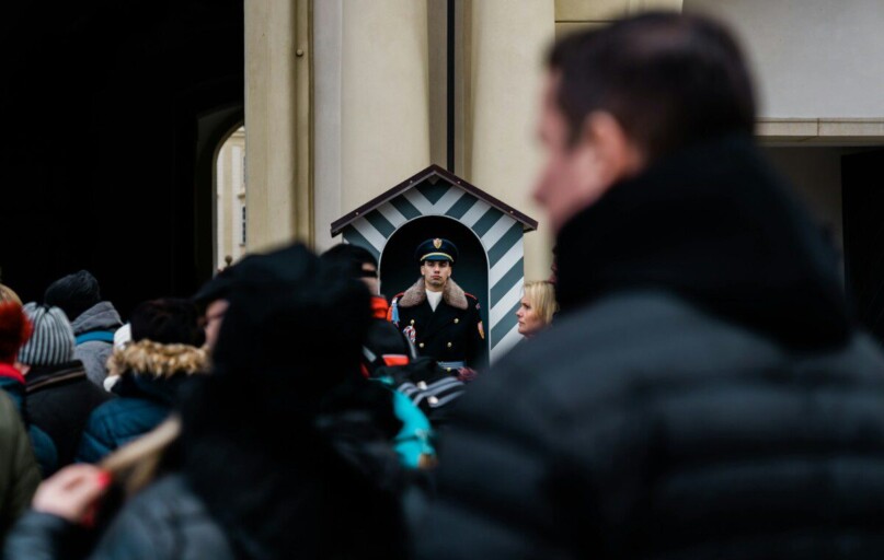 man wearing bubble hoodie jacket