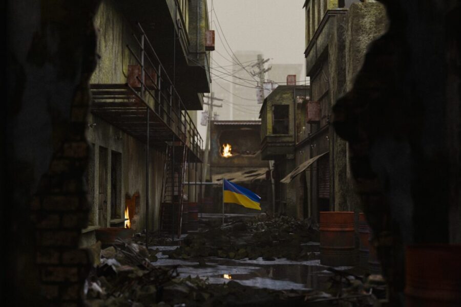a view of a city street