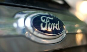 gray and black ford emblem