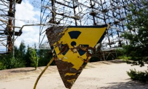 yellow and black bio hazard signage