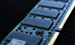macro shot photo of a computer RAM