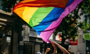 people holding flags during daytime