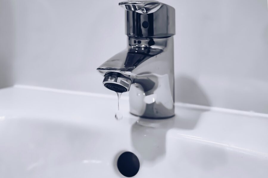 gray stainless steel faucet