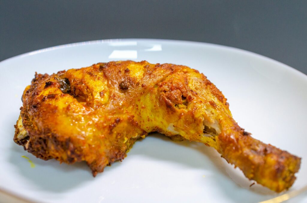 a piece of food that is on a plate