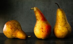 3 yellow and red fruits