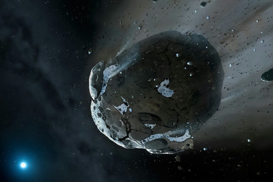 an artist's rendering of a planet in space