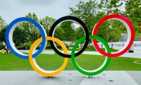red blue and green heart shaped decor