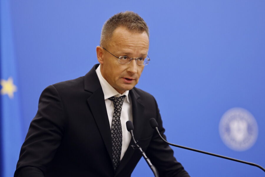 P. Szijjártó“. EPA-ELTA nuotr.