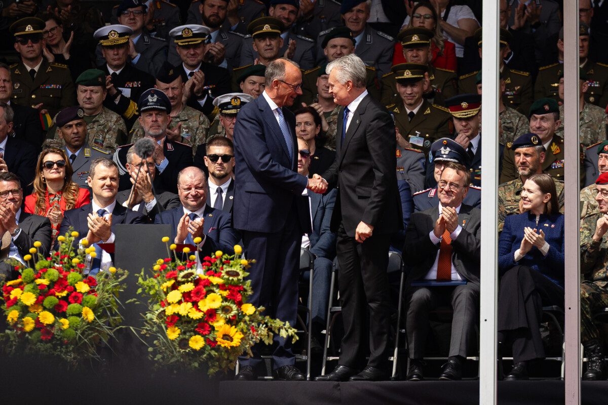 Friedrichas Merzas, Gitanas Nausėda. ELTA / Josvydas Elinskas nuotr.