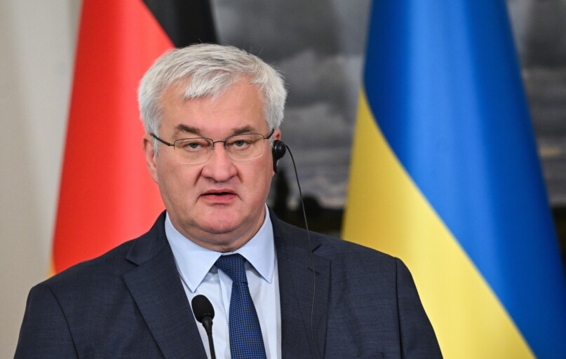 Ukrainos užsienio reikalų ministras Andrijus Sybiha. EPA-ELTA nuotr.