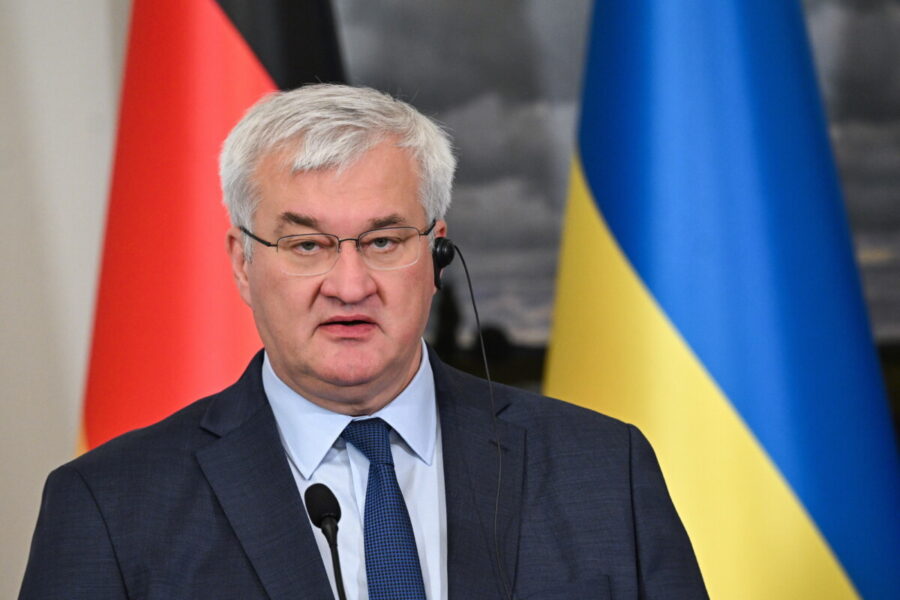 Ukrainos užsienio reikalų ministras Andrijus Sybiha. EPA-ELTA nuotr.