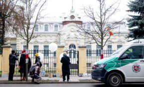 Akcija „KARTU – prieš hibridines atakas!“. ELTA / Ervin Rauluševičius