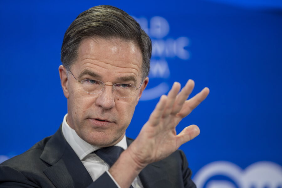 NATO vadovas Markas Rutte. EPA-ELTA