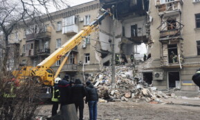 Rusijos atakos Odesoje. EPA-ELTA