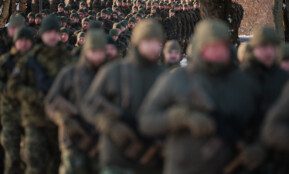 NATO Daugianacionalinės kovinės grupės integracijos ir vadovavimo Vokietijos 45-ajai brigadai „Lietuva“ perdavimo ceremonija. ELTA / Josvydas Elinskas