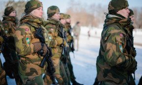 NATO Daugianacionalinės kovinės grupės integracijos ir vadovavimo Vokietijos 45-ajai brigadai „Lietuva“ perdavimo ceremonija. ELTA / Josvydas Elinskas