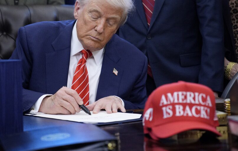 Donaldas Trumpas. EPA/YURI GRIPAS