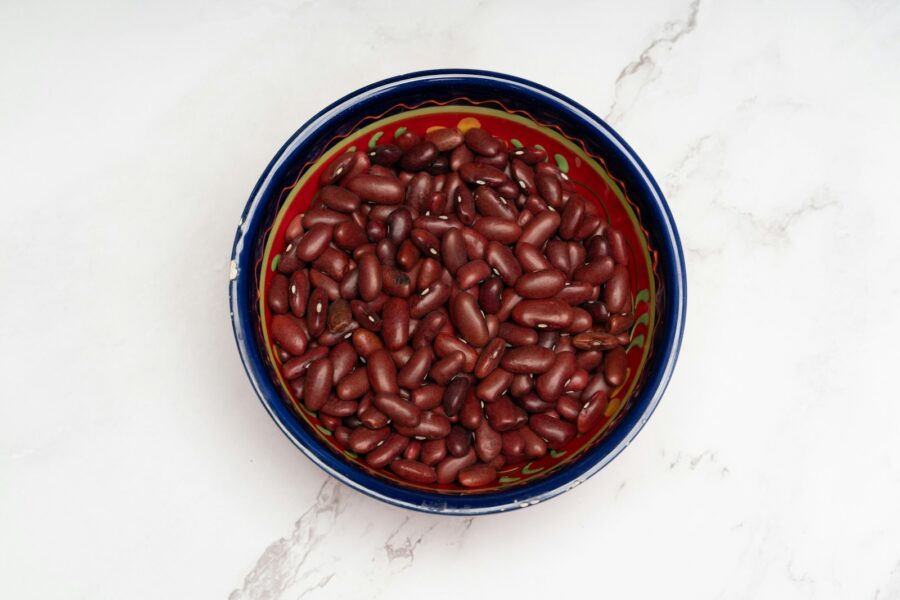 a bowl of coffee beans