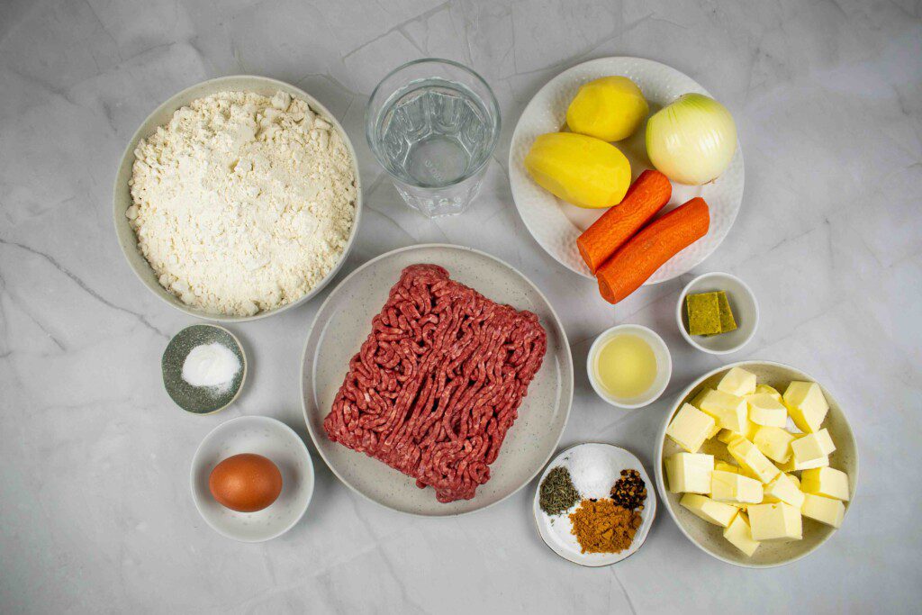 Maltos mėsos pyragėliai. Ingredientai