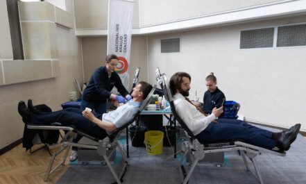 Nacionalinio kraujo centro (NKC) ir Vyriausybės neatlygintinos kraujo donorystės akcija. ELTA / Dainius Labutis