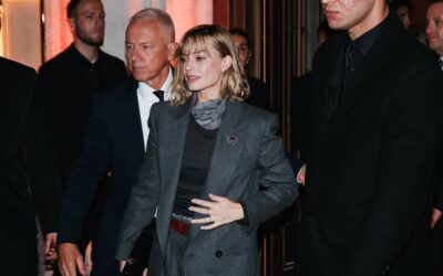 Margot Robbie įvaizdis: sužinokite, kaip klasikinis kostiumas pavirto moderniu pareiškimu