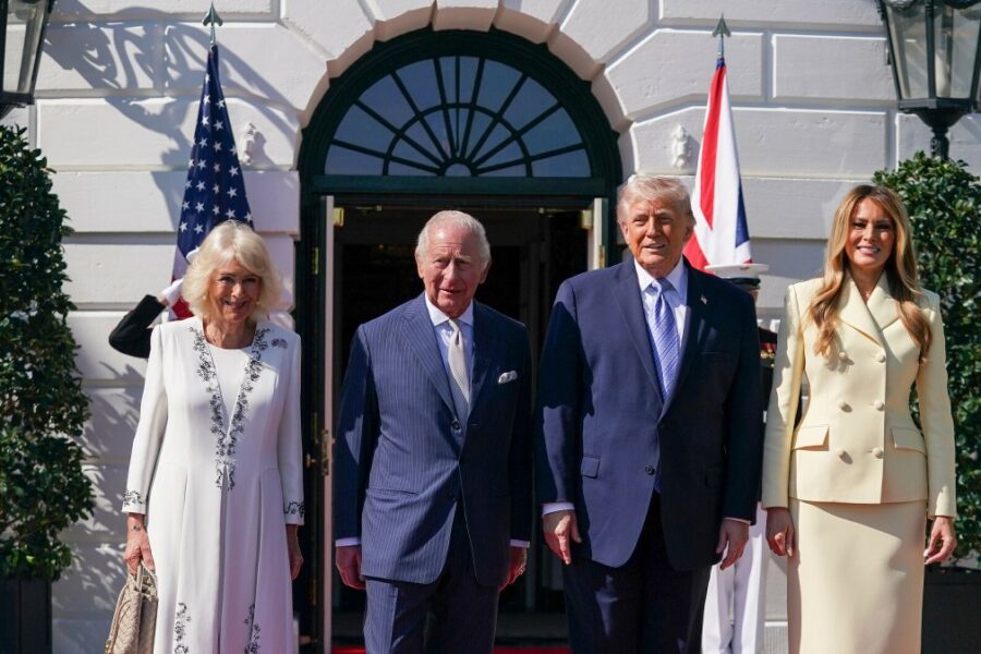 Melania Trump ir karalienė Camilla
