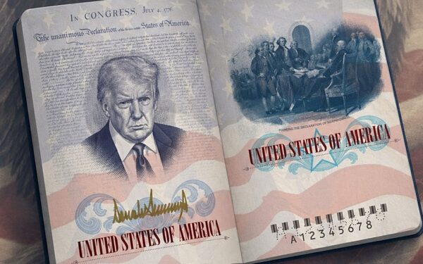 Naujas JAV paso dizainas peržengta ribą? Donaldo Trumpo portretas kelia pyktį ir kaitina diskusijas