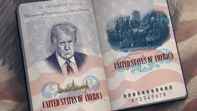 Naujas JAV paso dizainas peržengta ribą? Donaldo Trumpo portretas kelia pyktį ir kaitina diskusijas