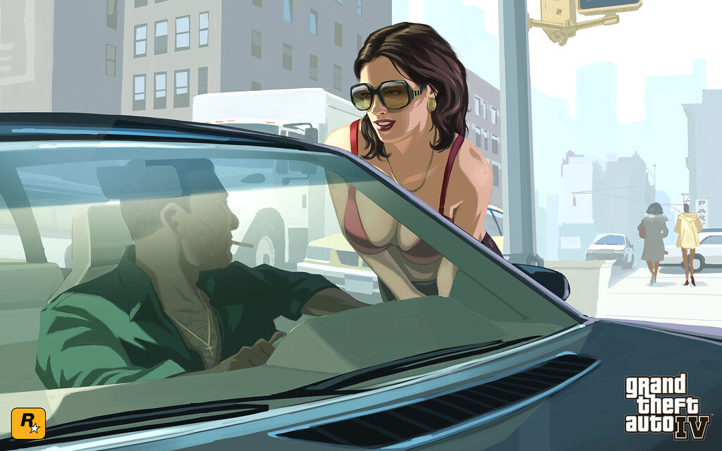 GTA žaidimo vizualizacija. Openverse nuotr.