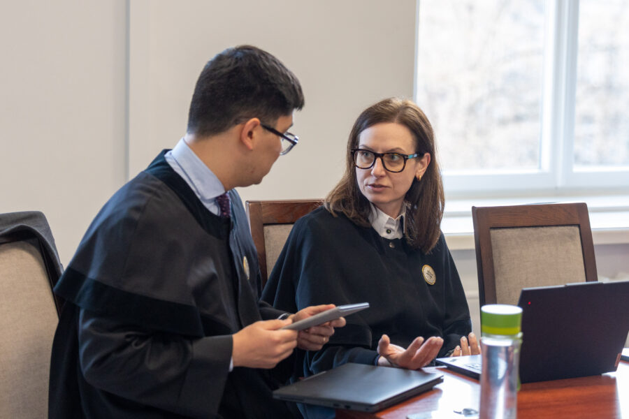 Bankrutavusio banko „Snoras“ buvusių vadovų V. Antonovo ir R. Baranausko byla. ELTA / Julius Kalinskas