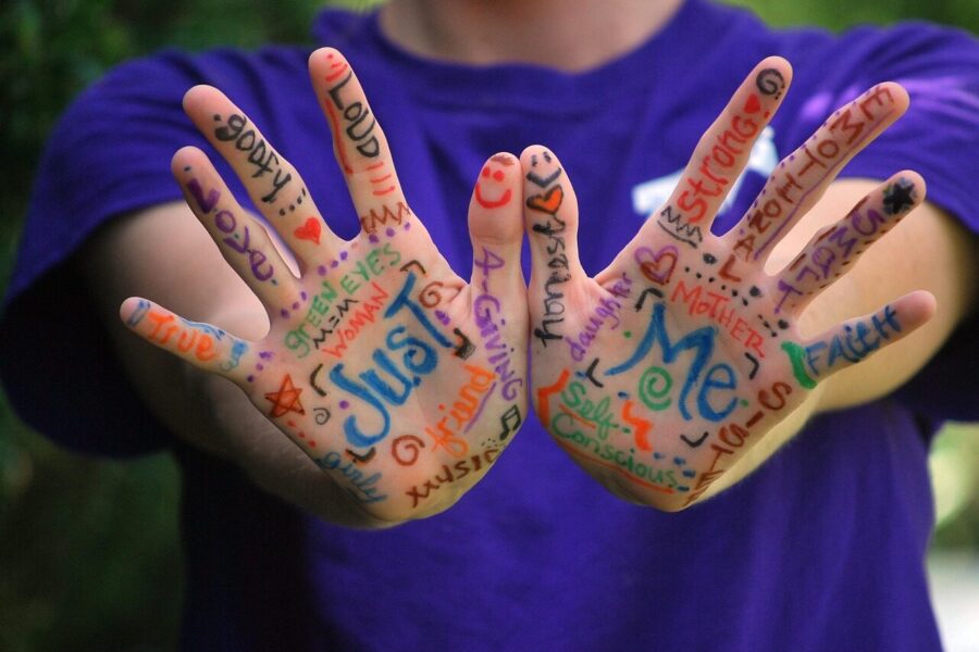 hands, words, meaning, fingers, colorful, markers, palm, painted, emotions, body, expression, hands, words, words, words, words, words, emotions, emotions, body