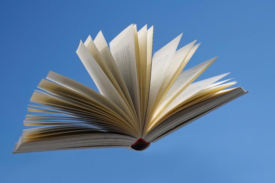 book, pages, flight, read, flying, fairy tale, novel, scroll