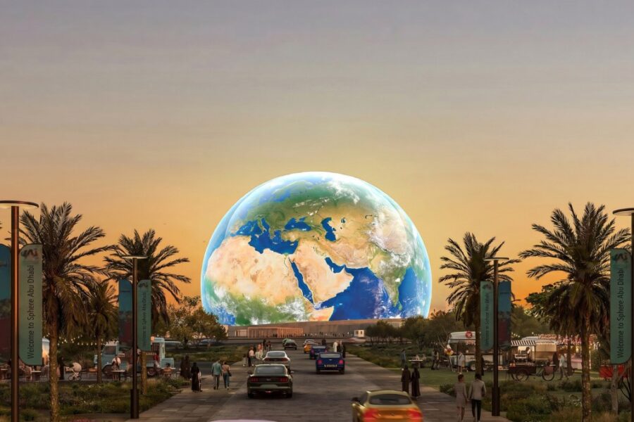 Abu Dabyje iškils milžiniška 1,6 mlrd. eurų vertės „Sphere“: vaizdai žada atimti žadą