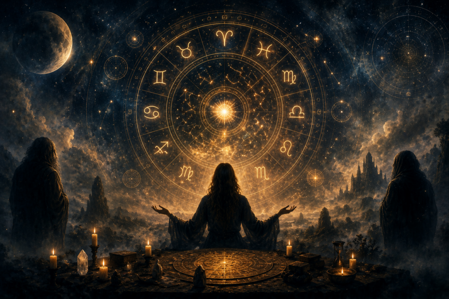 Astrologija. DI sugeneruota nuotr.