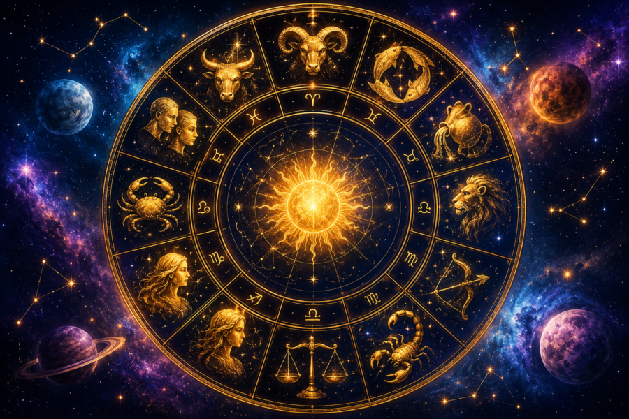 Zodiako ženklai. DI sugeneruota nuotr.