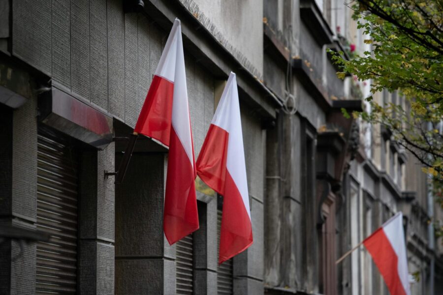 Lenkijos vėliava. Pexels nuotr.