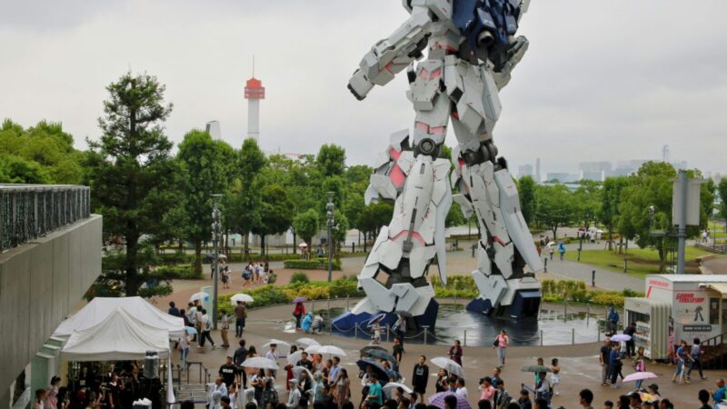 Paskutinė galimybė pamatyti legendą: milžiniškas „Gundam“ minias traukė beveik dešimtmetį