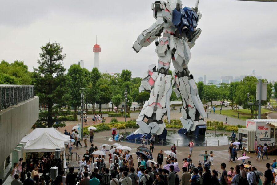 Paskutinė galimybė pamatyti legendą: milžiniškas „Gundam“ minias traukė beveik dešimtmetį