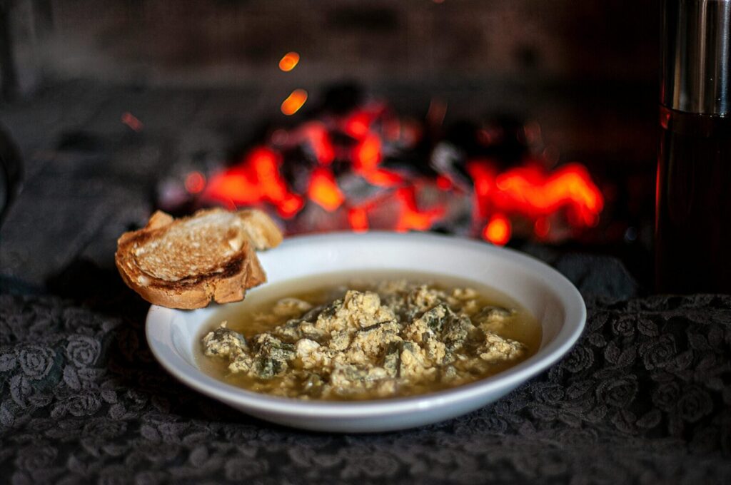 "Stracciatella alla romana" sriuba. Pexels nuotr.
