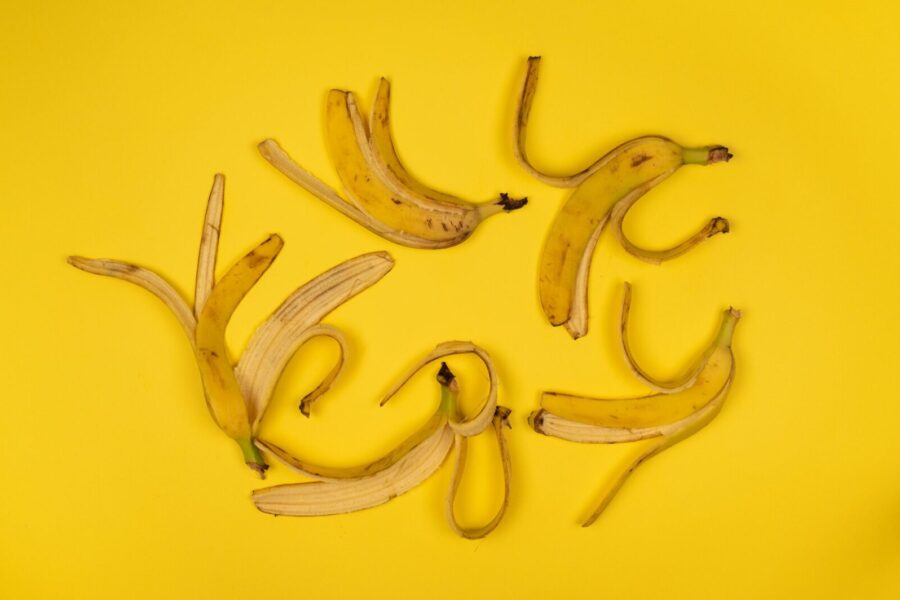 Bananų žievelė. Pexels nuotr.