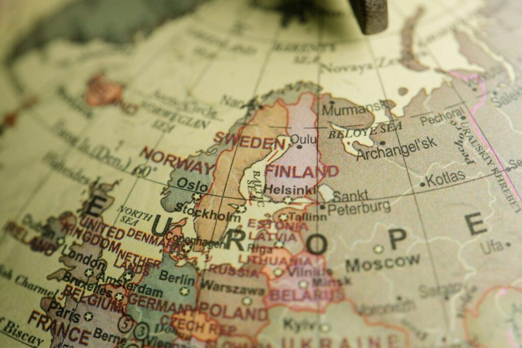 Europos žemėlapis. Pexels nuotr.