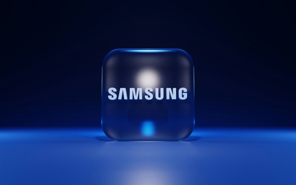 Samsung logotipas. Unsplash nuotr.