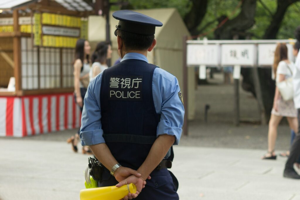 Japonijos policija. Unsplash nuotr.