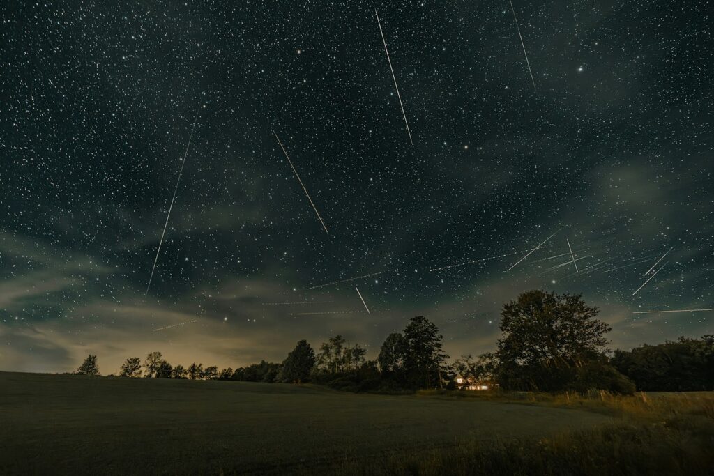 Meteorų lietus. Unsplash nuotr.