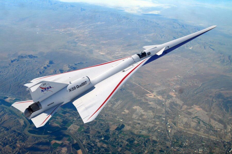 Dešimtmečius trukęs apribojimas gali būti perrašytas: NASA X-59 pirmą kartą skrido greičiau už garsą